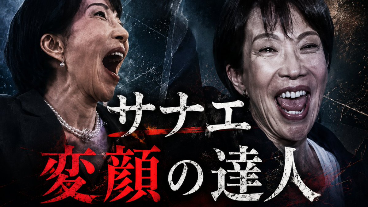 takamint5555's tweet photo. ルッキズムとか、瞬間の顔をいじるなとか言ってくる人も多いけど、何度も見せる顔の変化というのは、その人の人間性を表すものでもあるし、高市早苗の場合、それが激しいから、不気味にも感じるし、怖さも感じるのである。庇うような人間?(人かも怪しい)なんかじゃねえし。 https://t.co/VsVVWT5wOm