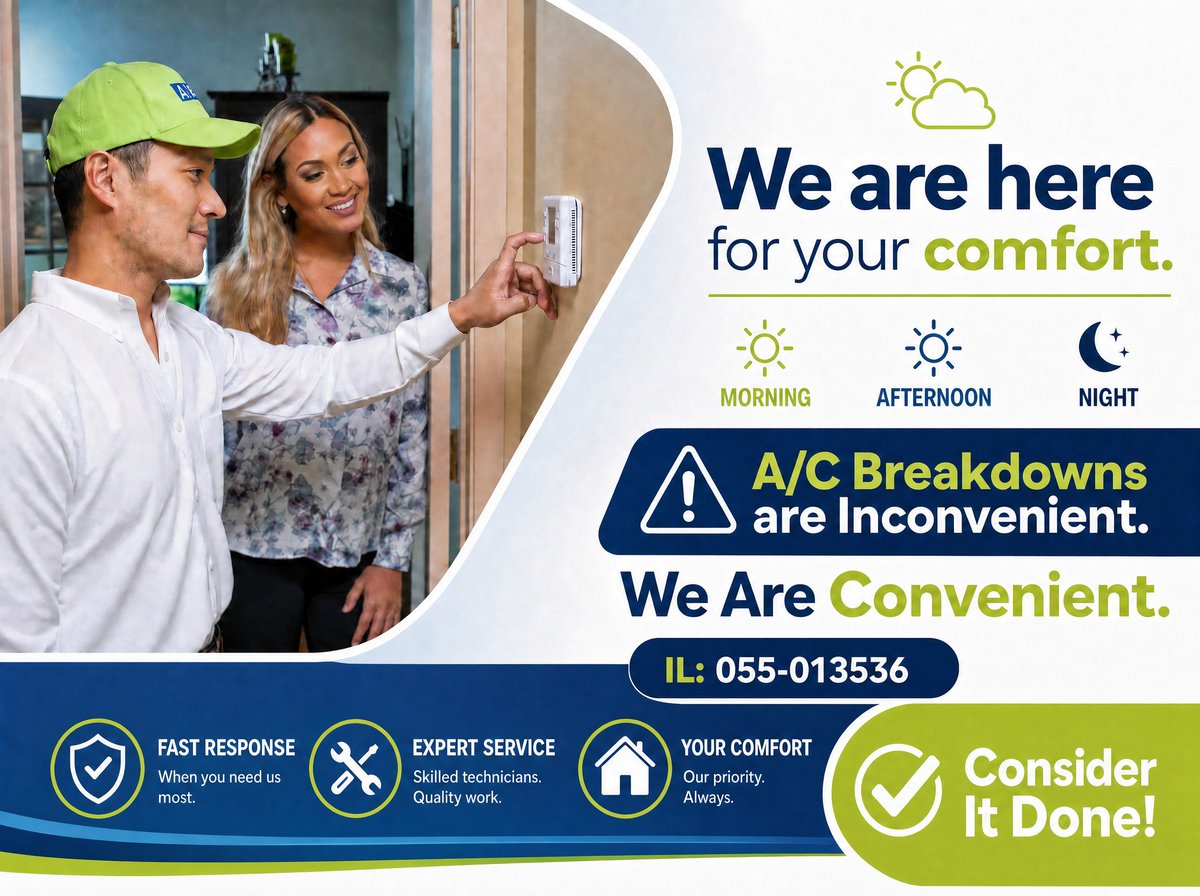 abcphce's tweet photo. 🥵 Came home to a hot house?

Don't sweat it—ABC is here to get your A/C back up and running fast. Whether it's morning, noon, or night, our expert technicians are ready to restore comfort to your home.

🚚 Fully stocked trucks
🛠 Fast, professional service
❄️ Cooling restored https://t.co/EFg9OcYpkf