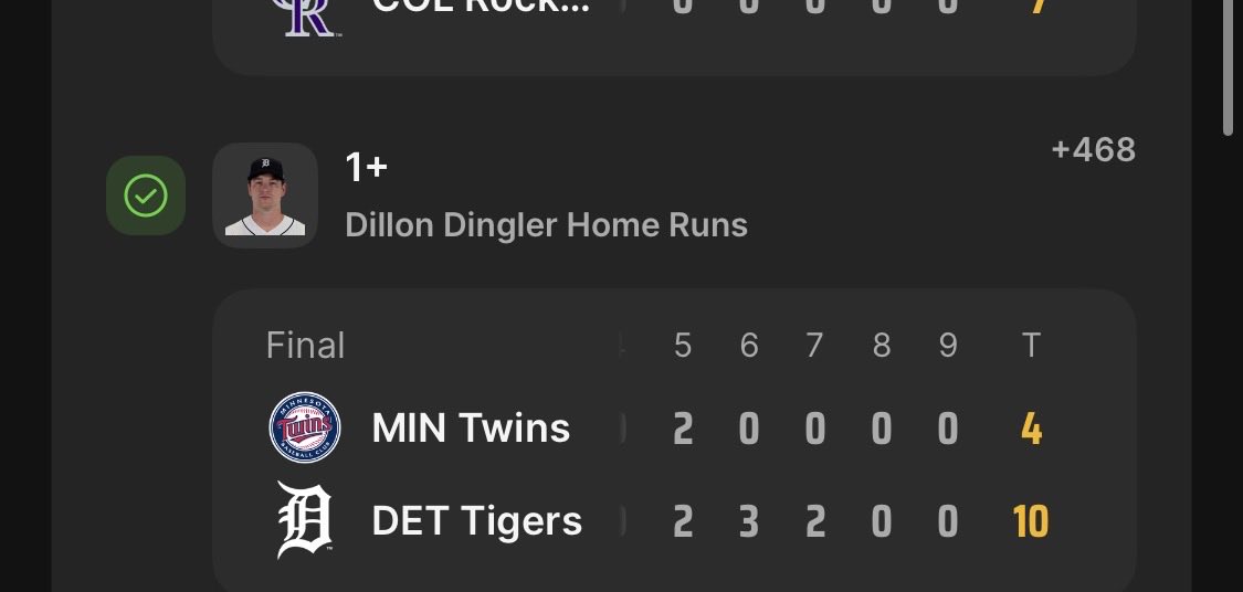 LinuxLocks's tweet photo. @drico_santiago @dashypassy @stallislips @parlaystorm @Starbucks @KasperMLB I use DraftKings all the time there’s a nice perfect example on the left was when I placed my live and added Riley Green for the next game in the first photo is my original bet that I placed before the game started nowhere does it say “live” Dillion dingler https://t.co/BSZ8RK6U7W