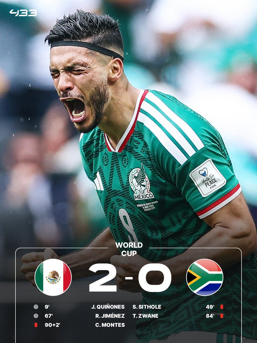 WorldCup_token's tweet photo. AND MEXICO HAS CRUSHED THE OPENERS🏆🌎

The World Cup officially kicks off with explosive passion demonstrated both by the goals and the red cards♦️

The time is nigh $WorldCup https://t.co/ga2wv6DzNd