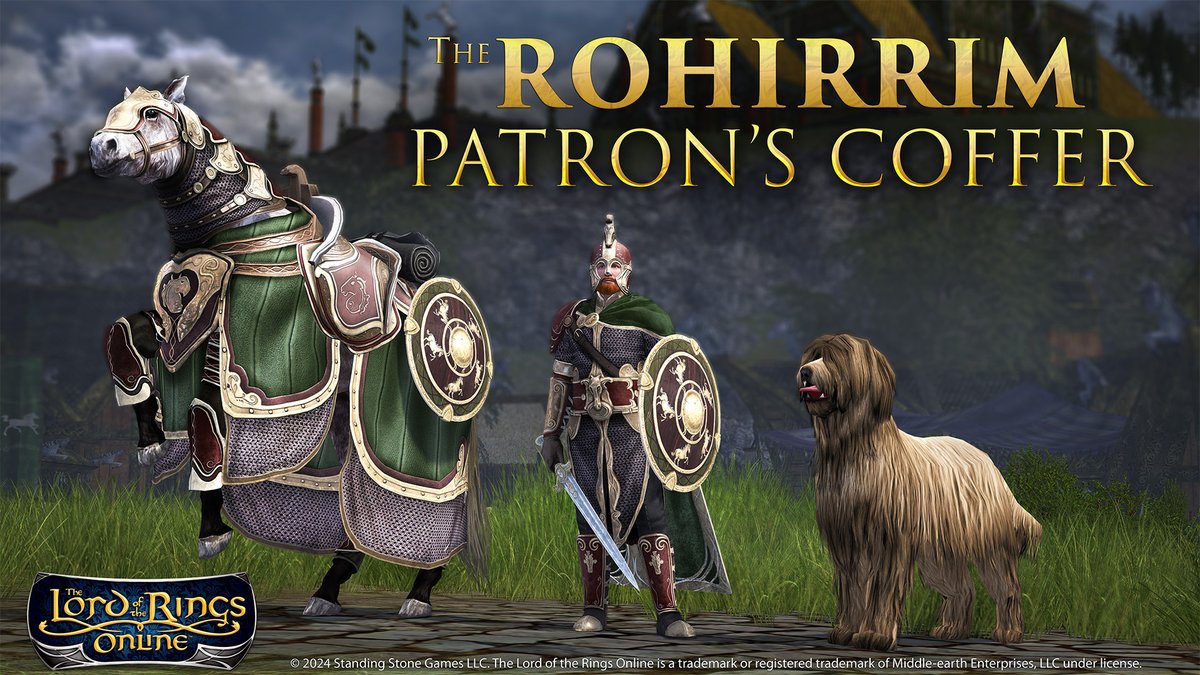 lotro's tweet photo. Obtain the Treasures of History! 20% off Select Legacy Patron's Coffers, now through June 18!
Homesteads & Harvests Coffer
Mirkwood Patron's Coffer
Rohirrim Patron's Coffer #LOTRO https://t.co/FlvPts5EU3