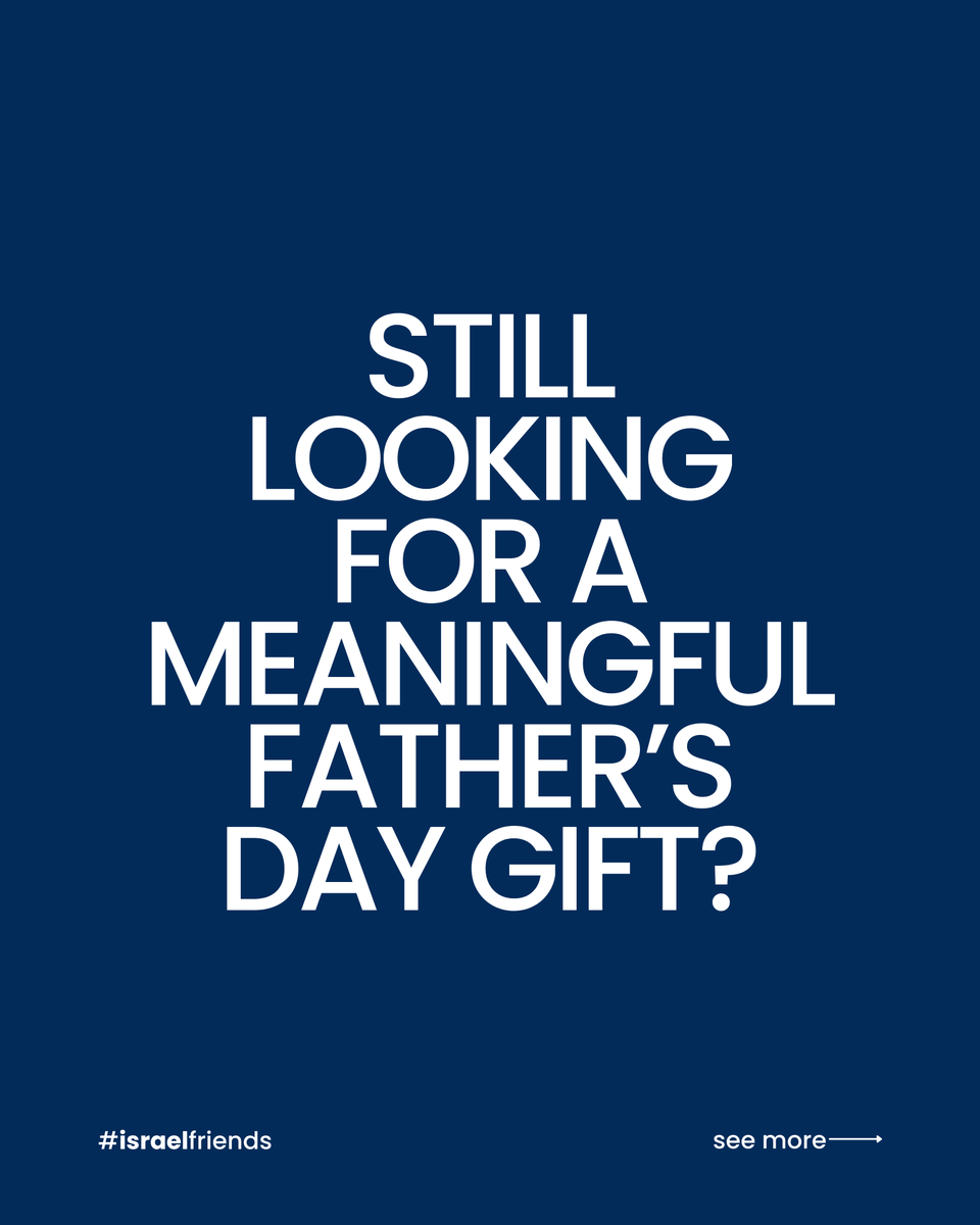 IsraelFriendsUS's tweet photo. Some gifts are opened once.

Others create a lasting impact.

This Father’s Day, honor the man who helped shape your life with a tribute gift that helps protect Israel’s heroes and support families facing the realities of war and terror.

When you donate in his honor, we’ll send him a special Father’s Day email letting him know a gift was made in his name.

🔗 Link in bio

#FathersDay #HonorDad #IsraelFriends #StandWithIsrael