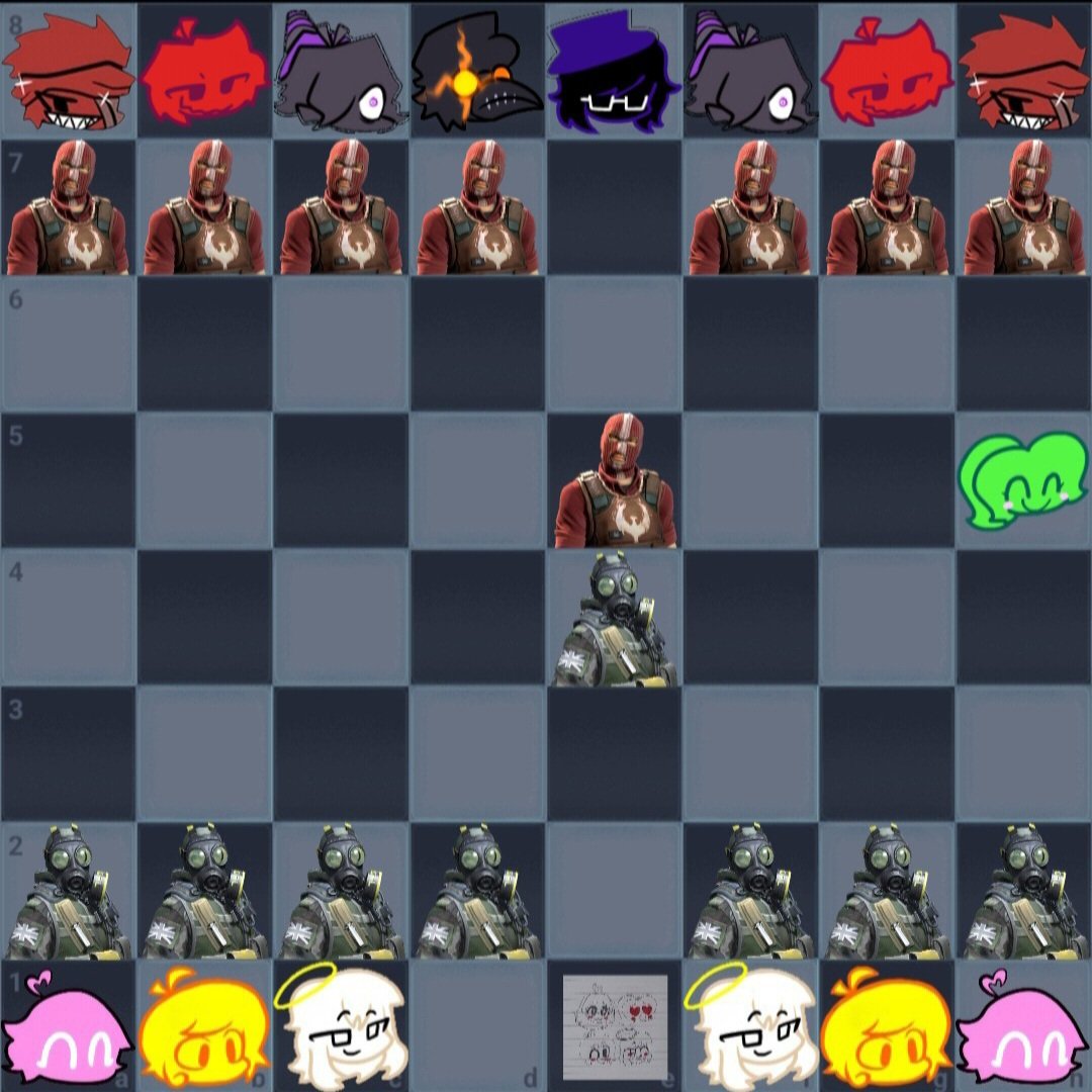 K1LLERBLUEIMPO's tweet photo. Rhythmic Revolution X Chess
"Wayward Queen Attack"
#rhythmicrevolution #vshumanimpostor #humanimpostor #Chess https://t.co/cVWJycxIYR