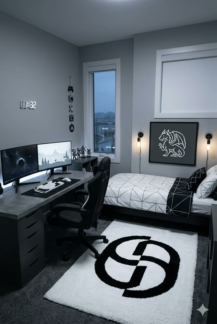 HouseDesignM's tweet photo. Amazing bedroom setup https://t.co/pozErjOljx