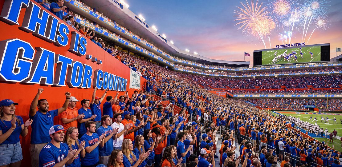 ZachAbolverdi's tweet photo. BREAKING: The UAA has received the green light on its $1.45 billion stadium renovation.

The Swamp makeover is estimated to nearly double UF’s annual game day revenue.

“This will be a $65 million lift annually,” Florida AD Scott Stricklin said.

STORY: https://t.co/Q4sCZTNvPd https://t.co/KcbEQdPoxK