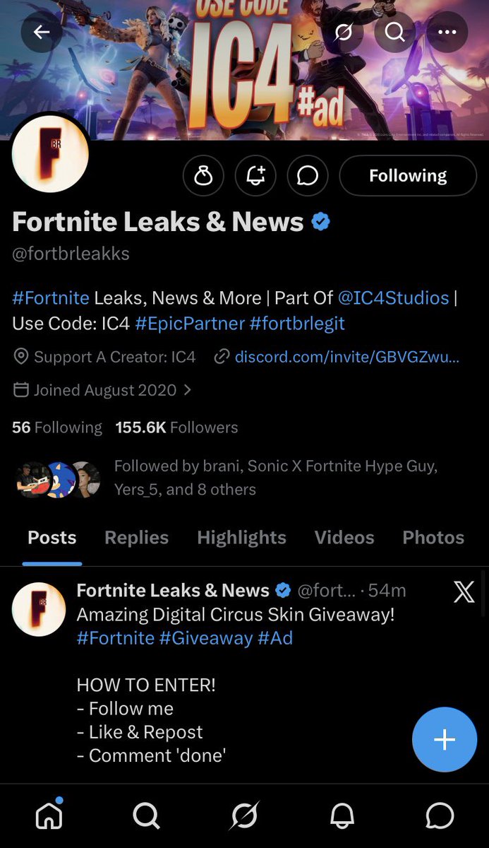 SilverPlayz20's tweet photo. @fortbrleakks Done I would LOVE to get pomni my Fortnite username is: XxsilverplayzxX https://t.co/UqADyi9zBK