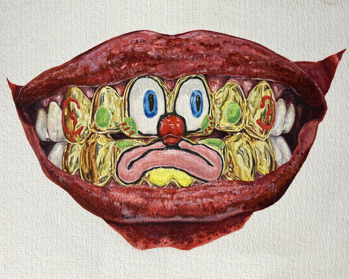 zhamwich's tweet photo. hand painted slawn grillz by me https://t.co/d9CvHIEIpc