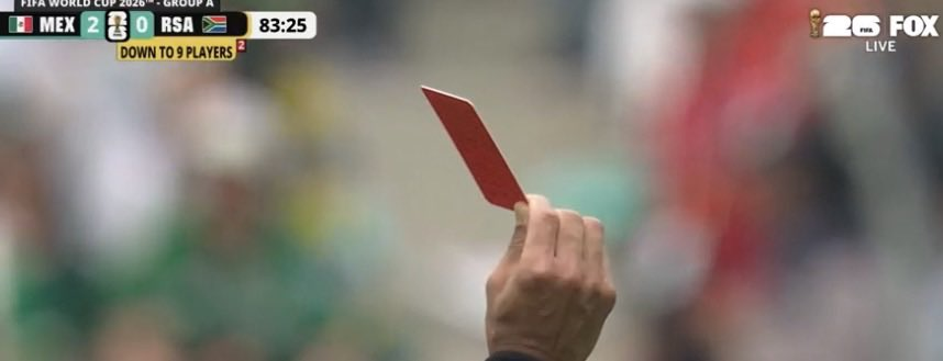 kristendmc's tweet photo. ANOTHER RED CARD ??! 🟥

LIVE HERE👉https://t.co/8XKfokhxvi👈

WORLD CUP 2026 🏆
MEXICO VS SOUTH AFRICA STREAMING 
MEXIQUE VS AFRIQUE DU SUD EN STREAMING  
#MEXvsRSA #WorldCup #CoupeDuMonde #Streaming #Mexico #SouthAfrica #football #WorldCup2026 #WorldCupStreaming #WorldCupLive https://t.co/GTDrL8KyMi