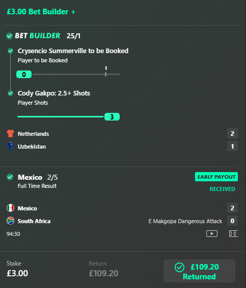 EmilyTaylorTips's tweet photo. BOOOOOOOOMMMM 🤩

THIS WORLD CUP IS GOING TO BE SOOO GOOD! 😍

35/1 bet builder winner✅🟨
28/1 bet builder winner✅🟨
27/1 bet builder winner✅🟨

Are you following? 👀

Who want's me to post FREE bet builders everyday of the World Cup 2026? ❤️ https://t.co/P0wIJlixJy
