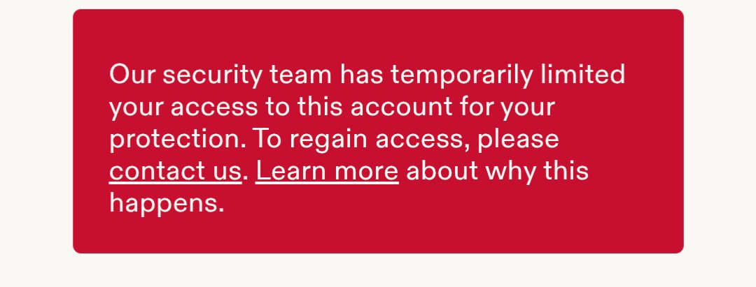 Artkos19's tweet photo. @Etsy Yeah I sent them an email so I'm waiting for them to contact me back here's the message I got when thying to sign in https://t.co/DjVxFle3nt