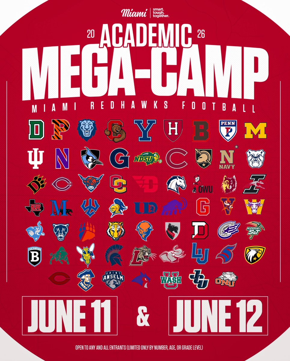 JonathanSe31868's tweet photo. Excited to be at @MiamiOHFootball camp tomorrow. Can't wait to learn and compete. @CoachMarquis @CoachZeek_ @CoachFeltrop @CoachYoung41 @CoachGrant74 @CoachJArnold4 @PennStrength @KingsmenFBall @coachnorton17 https://t.co/tyaTN2J9OA