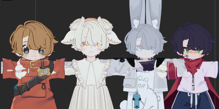 KirinoRoyStudio's tweet photo. す❣
まめひなた、サバラムちゃん、みみのこ、リルレオくんの対応作業しています‼
それに伴い、対応が多いため次のアップデートでフルセットとアバターごとの販売に分けさせていただきます💦
これは内緒なのですが、次のアップデートまでに購入していればそのままフルセットが使えます…👀 https://t.co/ilURkxGMK6