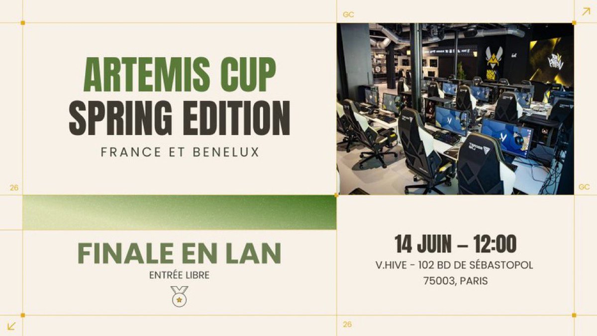 louhngle's tweet photo. 📣VALORANTEURS PARISIENS 📣

CE DIMANCHE MIDI: Finale Artemis Cup (tournoi féminin en LAN) à V Hive !! 

on joue sur scène avec @CDM_VALORANT, donc si ça vous chauffe de venir soutenir c'est ENTRÉE LIBRE ET GRATUITE 💚

ça me ferait trop trop plaisir de vous y voir ! :) 

#CDMWIN https://t.co/aangngUdHF