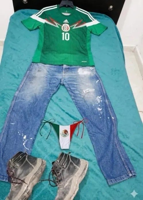 ajbauer8's tweet photo. Ya todo listo para el partido 🇲🇽

Outfit de mi perro //// Mi outfit https://t.co/oQBRDix6Mk