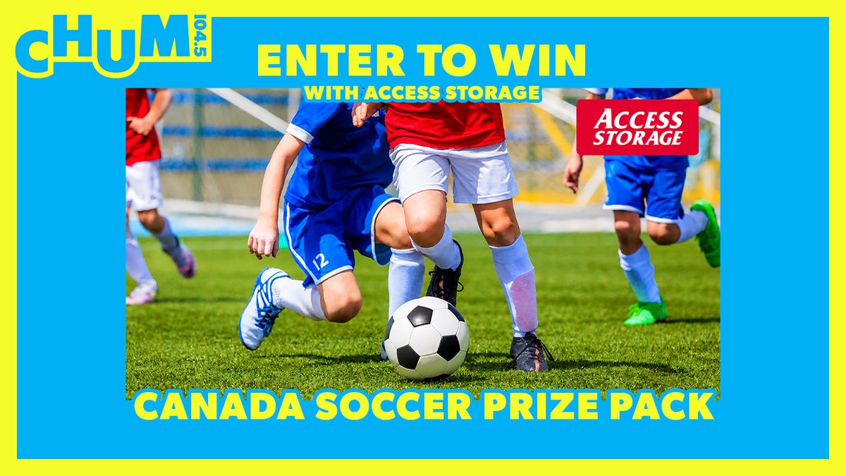 Chum1045's tweet photo. This summer, Access Storage wants to help you celebrate soccer in Toronto! ⚽ 

Enter now for your chance to win an Access Storage: Canada Soccer Prize Pack, including a $500 pre-paid gift card, Team Canada jerseys and MORE! 💰🧢

🔗: https://t.co/nhXkj5RVml https://t.co/hAC78d1HYR
