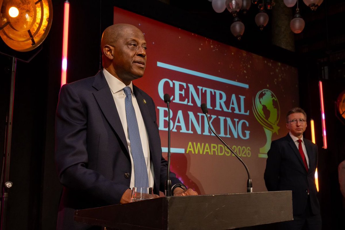 cenbank's tweet photo. CBN Governor, Mr. Olayemi Cardoso, on Wednesday, June 10, 2026, in London, formally received the 2026 Central Banking Central Bank of the Year Award. https://t.co/qpTdRbeIok