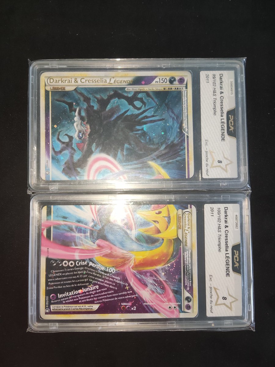 Fake_rp8's tweet photo. 1 jour 1 carte ( Jour 15 ) 

Darkrai et Cresselia Légende https://t.co/sbnpCe98JD