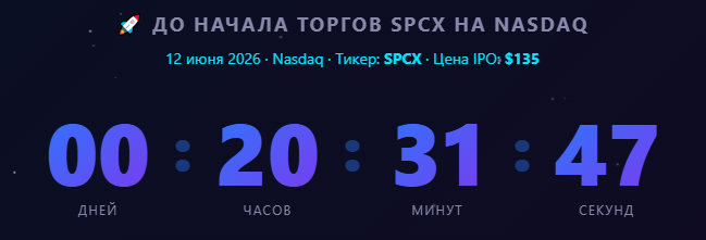 vanya_only's tweet photo. Hey, @elonmusk less than 24 hours left until SpaceX shares go public. I'm selling my apartment and buying SPCX 🚀 #spacex #spcx #ipo https://t.co/Tt3S5174Vr https://t.co/N9nXg6K6L7