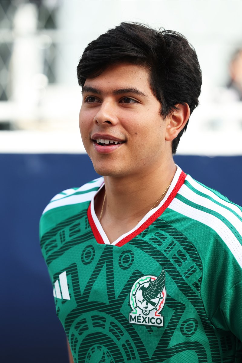 Formula2's tweet photo. Rafa is ready for the first game of the World Cup 👊🇲🇽

#F2 #BarcelonaGP https://t.co/pPrUf5Ekup