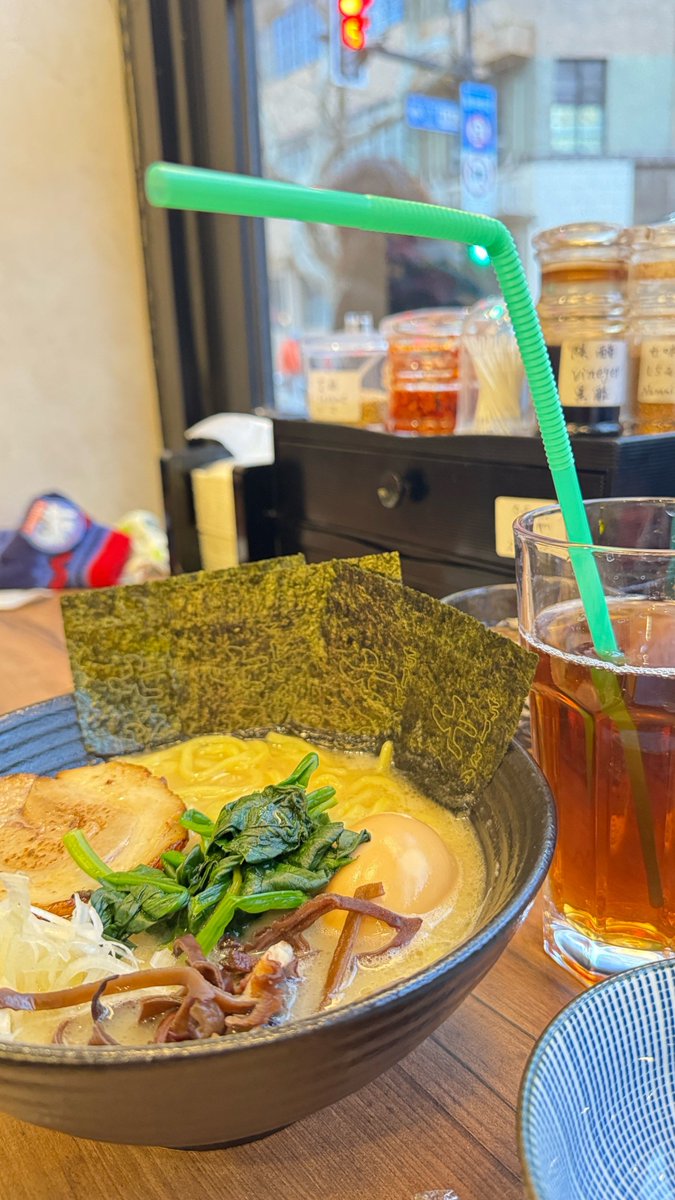 Dbouchillon's tweet photo. Late-night comfort hits different—steaming ramen, warm sake, and quiet hum in this tiny izakaya. https://t.co/zrhAdZRE5n