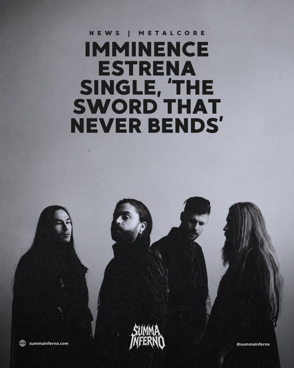 summainferno's tweet photo. Imminence inició una nueva etapa ahora como banda de Sumerian Records y presentó el single ‘The Sword That Never Bends’ ⚔️
#Imminence #TheSwordThatNeverBends #SumerianRecords #TheBlack #Metalcore https://t.co/k1lpwprrVF