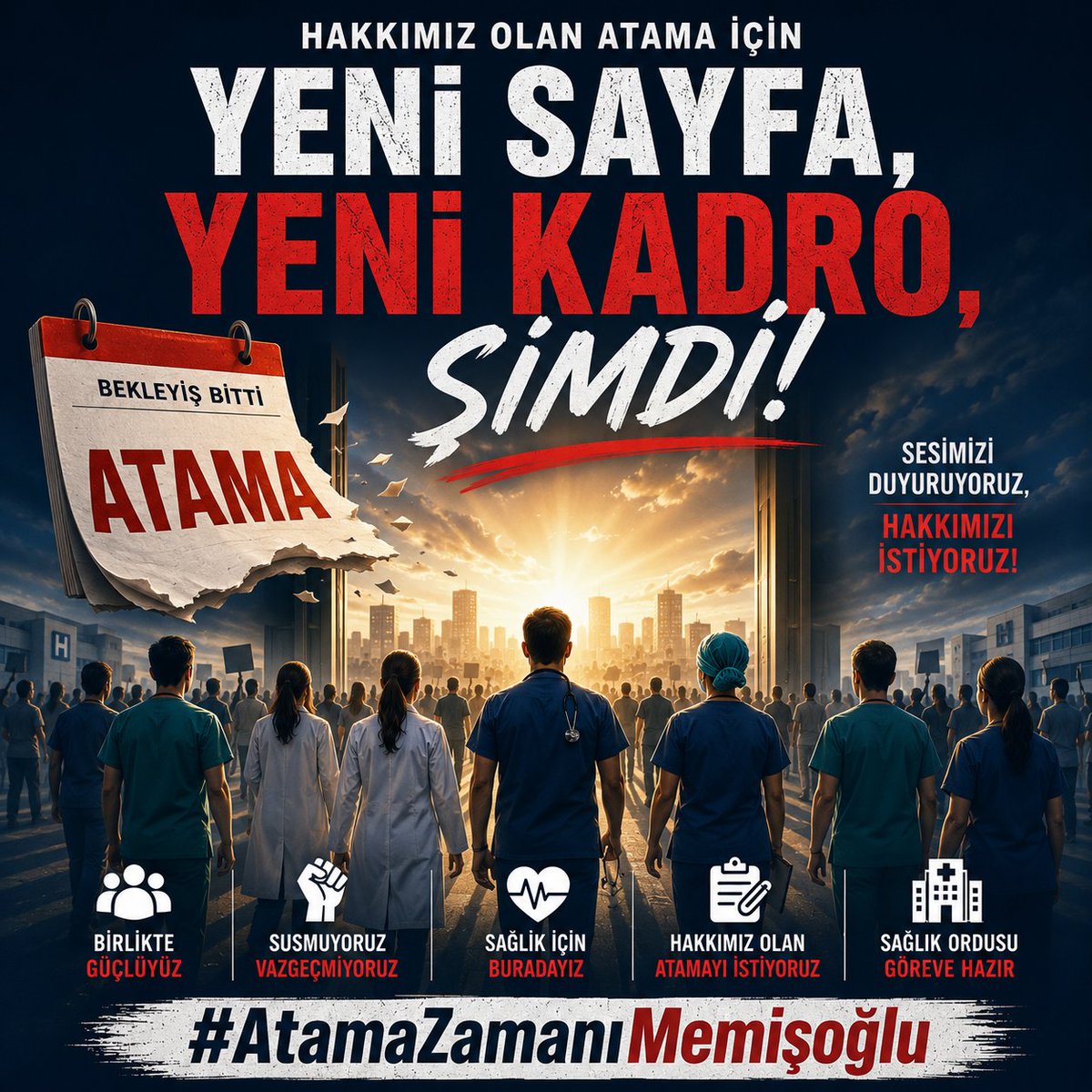 hticeglerr's tweet photo. 2024 KPSS sağlıkçıları: Puanlar 2 yıl geçerli, tek alım yapıldı, ikiye bölündü, sayı yetersiz. Mağduriyetimizi görün, atama müjdesi bekliyoruz. 

@RTErdogan @tcbestepe @iletisim @dbdevletbahceli @drmemisoglu @saglikbakanligi 

#AtamaZamanıMemişoğlu https://t.co/fmJR9a4kc8