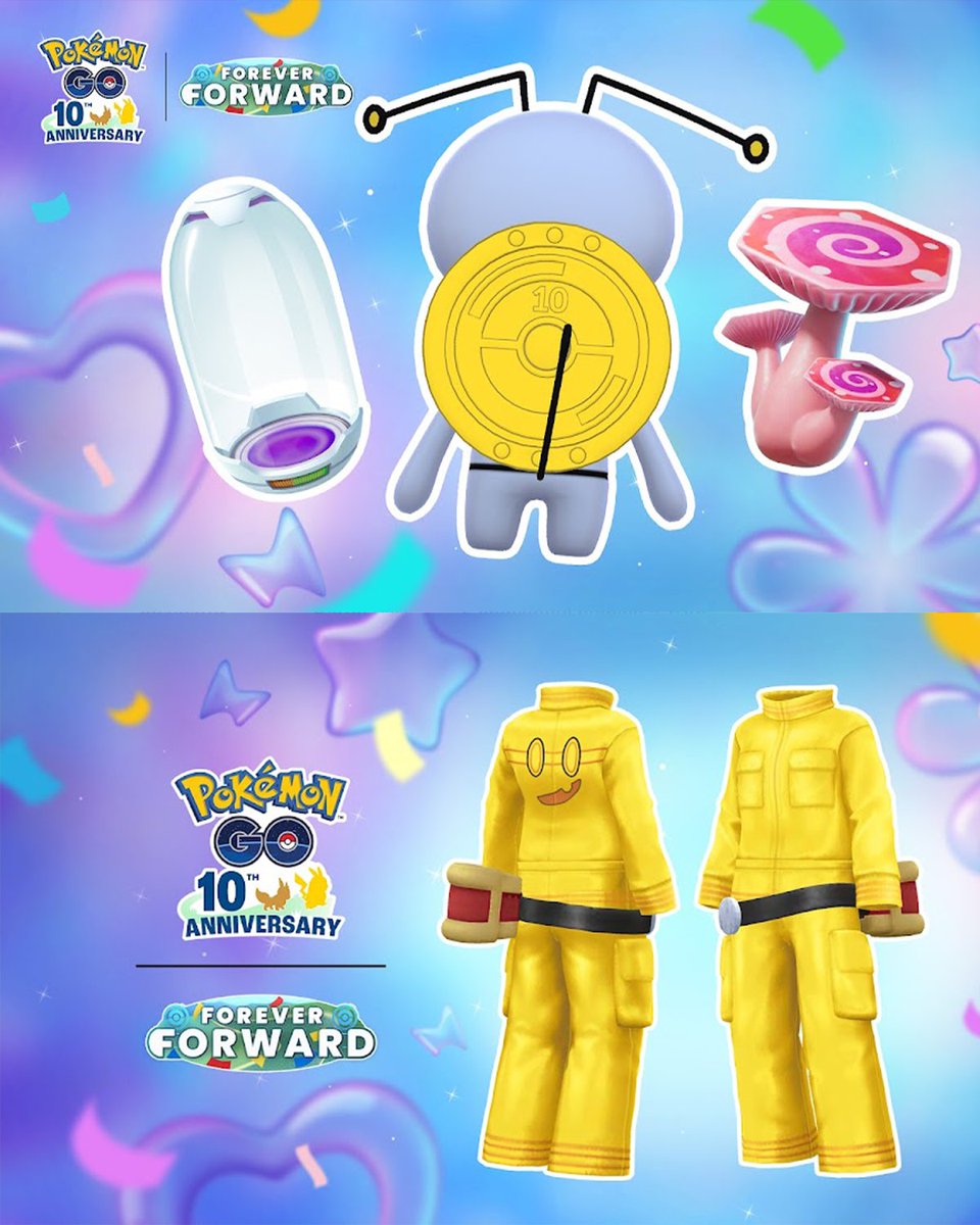 trainersgo2022's tweet photo. 🤓 Detalles del evento “Fiesta del 10.º aniversario” en Pokémon GO

🕐 Fecha y hora: Desde el sábado 4 de julio a las 10:00 a. m. hasta el lunes 6 de julio de 2026 a las 8:00 p. m. (hora local).

▶️ Debut Pokémon:
🔹 Gimmighoul con una moneda del 10.º aniversario aparecerá en los Módulos Cebo Dorados o mediante un Cofre de Monedas durante el evento.
🔹 Estará disponible desde el sábado 4 de julio a las 10:00 a. m. hasta el viernes 31 de julio a las 11:59 p. m. (hora local).

▶️ Bonificaciones:
🔹 Cuádruple de PX por atrapar Pokémon.
🔹 Cuádruple de Polvo Estelar por atrapar Pokémon.
🔹 Los Pokémon temáticos del evento que aparezcan en estado salvaje tendrán más probabilidades de ser shiny.
🔹 Gimmighoul con una moneda del 10.º aniversario podría tener un fondo especial.
🔹 Cuando usen un Cofre de Monedas durante este evento, podrían encontrarse con un Gimmighoul shiny

▶️ Encuentros salvajes:
🔹 Pikachu con disfraz de tarta ✨
🔹 Eevee con gorro de fiesta ✨
🔹 Wurmple con gorro de fiesta ✨
🔹 Y más Pokémon

▶️ Investigación temporal de USD 1.99:
🔹 Una Superincubadora.
🔹 Un Pase de Combate Prémium.
🔹 Un encuentro con Gimmighoul con una moneda del 10.º aniversario y un fondo especial.

▶️ Nueva ropa para el avatar a la venta dentro del juego

▶️ Movimientos destacados mediante evolución:
🔹 Venusaur conocerá Planta Feroz.
🔹 Charizard conocerá Anillo Ígneo.
🔹 Blastoise conocerá Hidrocañón.

#PokemonGO #PokemonGOApp #ForeverForward