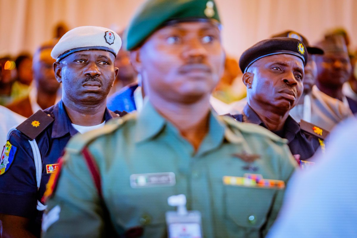 SGFAkume's tweet photo. Earlier today, I delivered the welcome address at the Democracy Day Public Lecture in Abuja. As we reflect on 27 years of democratic governance, we also salute our Armed Forces whose courage and sacrifice continue to defend our democracy against terrorism and non state actors. https://t.co/UjlqqDOB2j