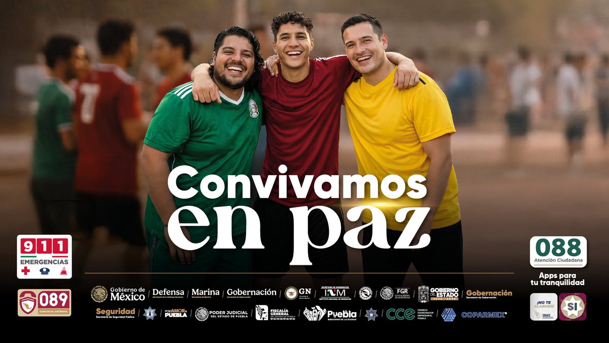 carlosmartinh's tweet photo. 👇⚽️ En esta época mundialista, el @Gob_Puebla hace un llamado a convivir en paz y disfrutar de los encuentros. https://t.co/kt0FjSdvm9