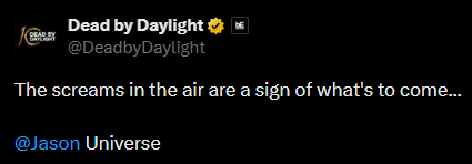Staggiezz's tweet photo. Both of these posts have the exact same energy that I can't really explain.

Welcome to the hall of fame, @DeadbyDaylight! https://t.co/VYzOEAgeEG