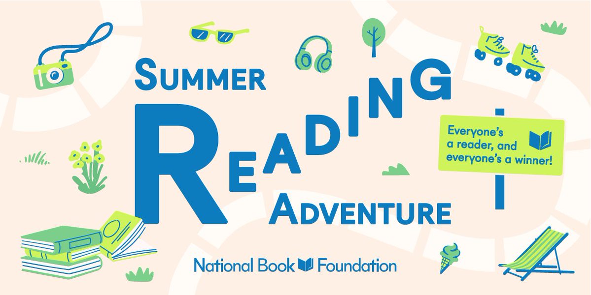 MadeinNY's tweet photo. The @NationalBook Foundation’s free, prize-filled Summer Reading Adventure is back!

Visit https://t.co/IiyABXhgPu reveal the full list of activities and prize details! https://t.co/mYHG7ulDjV