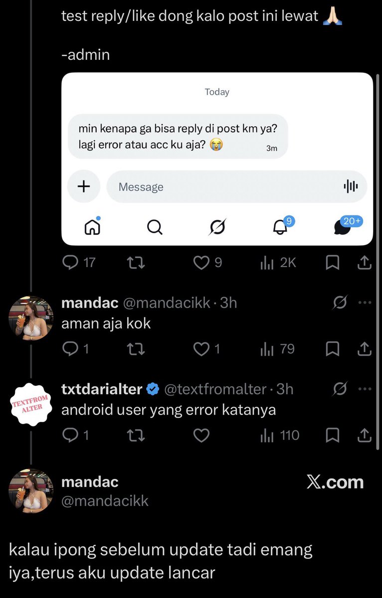 zanzenkoz's tweet photo. @textfromalter oh temenan sama faker? atau itu akun lu sendiri mba? emang gada yg bener base ke arah kek begini tuh🤣 https://t.co/JwkQSBqPAy