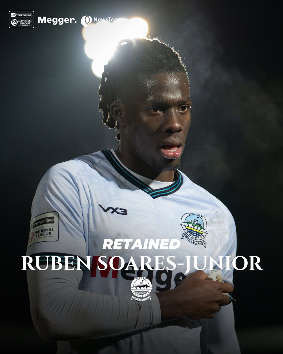 DoverAthletic's tweet photo. ✍️ Ruben Soares-Junior has agreed new terms and will remain a White for the 2026/27 season.

🔗 - https://t.co/K5SyDOeQRb

#DAFC | ⚪⚫️ https://t.co/cbUM1EcWMy