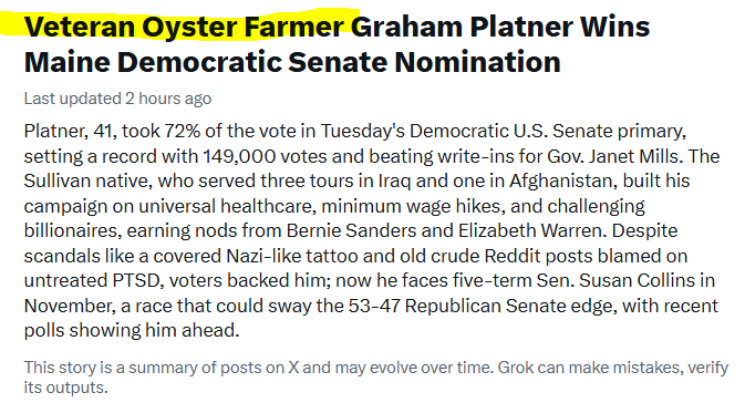 ComradeArthur's tweet photo. OYSTER FARMER https://t.co/7wTyvQA62x
