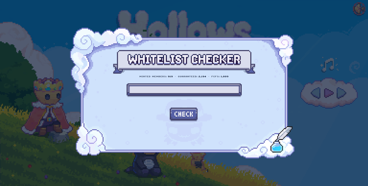 hollows_nft's tweet photo. All Hollows can now check their Whitelist Eligibility on-site

Wallet numbers per phase are public for full transparency.

Kick back, Vibe to the Lo-Fi and wait til Mint Day!

⇨  https://t.co/rexAItGhsb  ⇦ https://t.co/cmdxWLJZHC