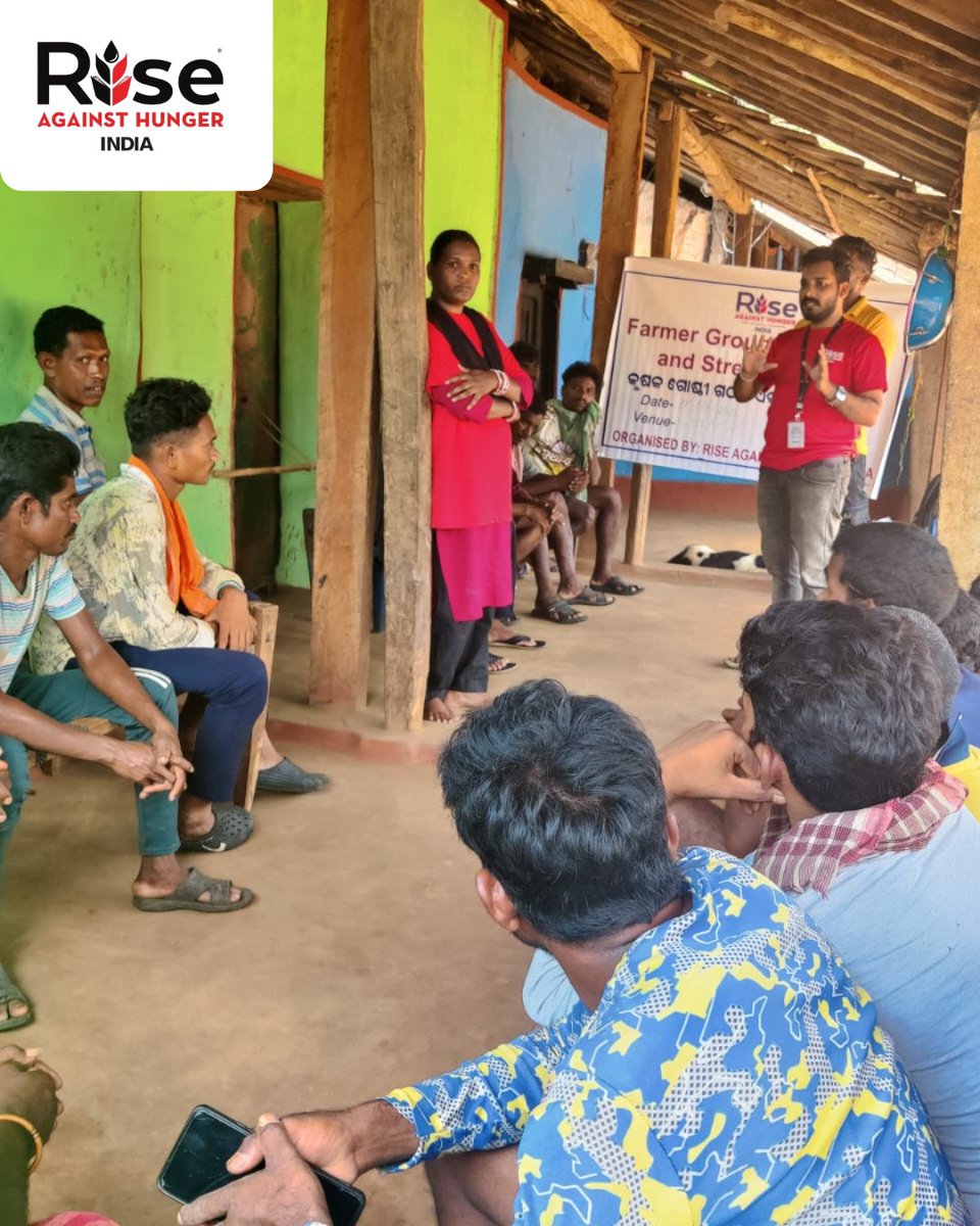 RiseIndia2030's tweet photo. Glimpses from farmers' group meeting held in Gotiput, Bandhugaon in Odisha, where our team came together with the farmers to discuss collective action, climate-resilient agriculture, and sustainable livelihood opportunities.
#FarmerGroups #SustainableAgriculture https://t.co/cQAFWkeuvi