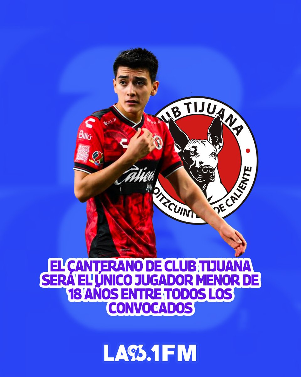 la96_fm's tweet photo. ⚽🇲🇽 ¡Un mexicano haciendo historia!

Con apenas 17 años, Gilberto Mora será el futbolista más joven en la máxima competencia internacional de selecciones de 2026. https://t.co/DbsjkfJKKc