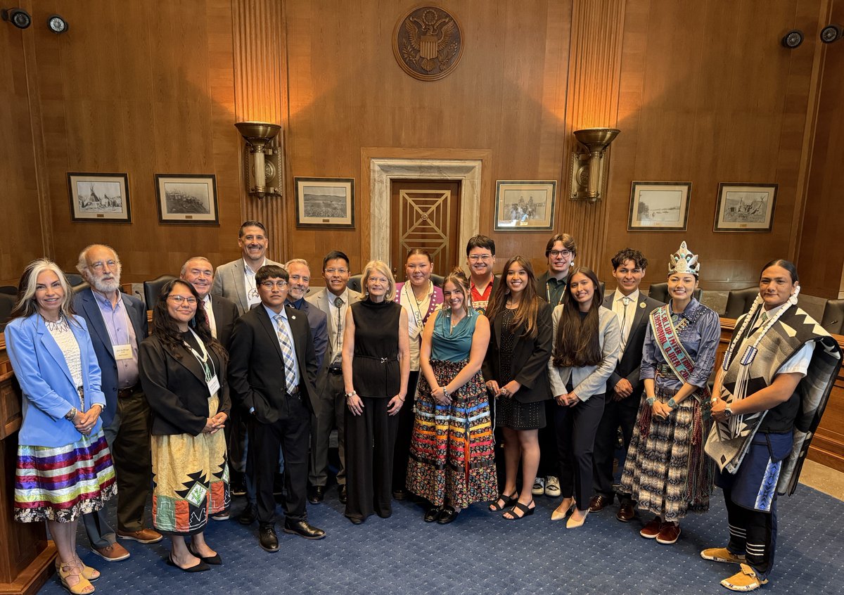 udallfoundation's tweet photo. On June 3, the Udall Foundation and its Board of Trustees celebrated the 2026 Udall Native American Congressional Internship cohort with Senator Lisa Murkowski (R-AK) and guests from across Capitol Hill and Washington, D.C. #2026UdallInterns #2026Udallers @lisamurkowski https://t.co/YTZ4IEpAk7