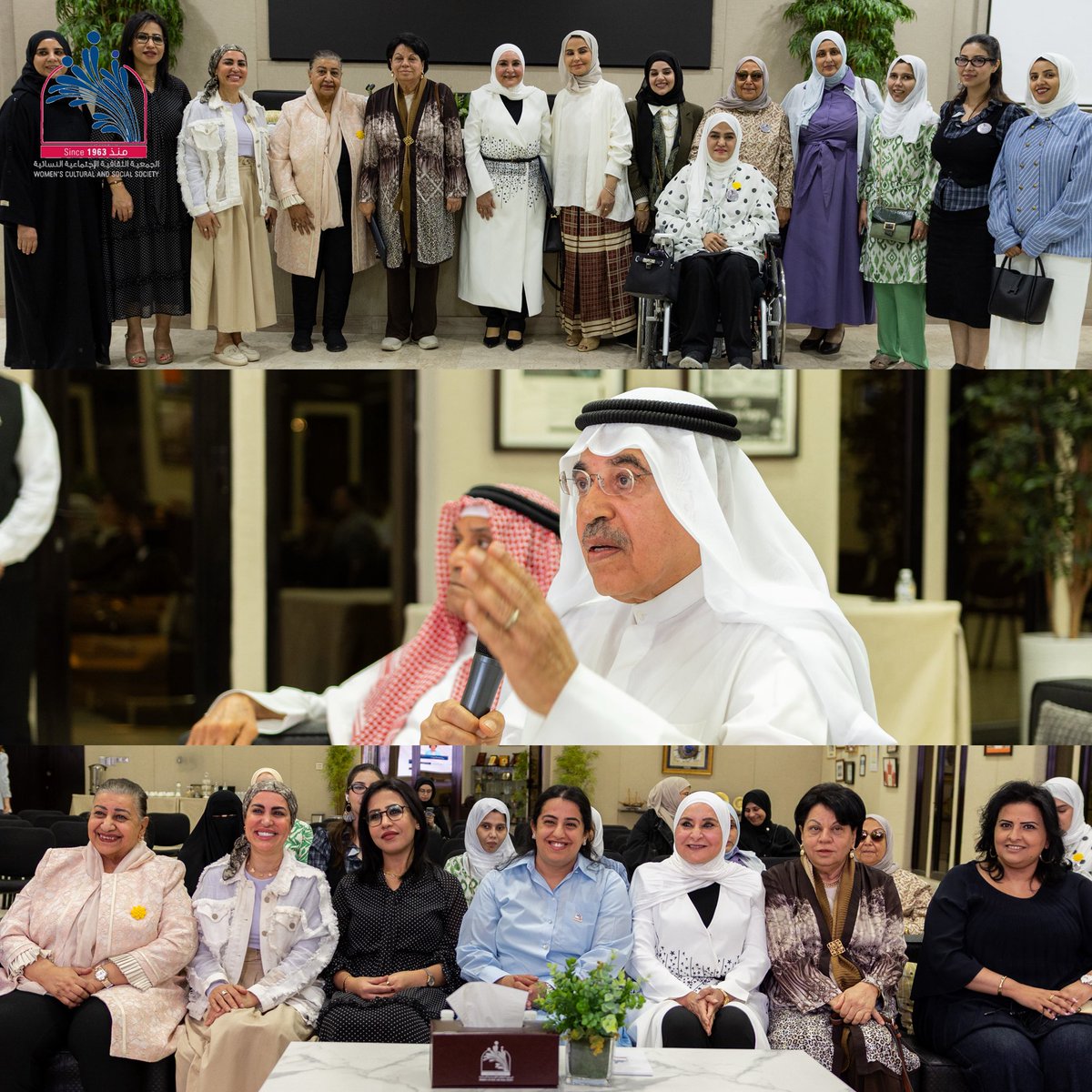 WCSS_Q8's tweet photo. أقامت الجمعية الثقافية الاجتماعية النسائية بالشراكة مع رابطة الأدباء الكويتيين مساء يوم الأربعاء الموافق 10 يونيو 2026 حلقة نقاشية بعنوان «السردية النسائية: بين الذاكرة والتحوّل» بمشاركة الكاتبة والروائية أ. جميلة سيد علي والفنانة والأديبة أ. ثريا البقصمي 

أدارت الحوار أ. شريفة الخميس - عضو مجلس الإدارة، حيث شهدت الندوة حوار ثري حول تجارب الكتابة النسائية وأبعادها الفكرية والجمالية، ودورها في تشكيل التجربة الأدبية وإبراز صوت المرأة، إلى جانب إسهاماتها في إثراء المشهد الأدبي والثقافي

وفي الختام كل الشكر لرابطة الأدباء الكويتيين على تعاونهم المثمر في إنجاح الحلقة النقاشية.
