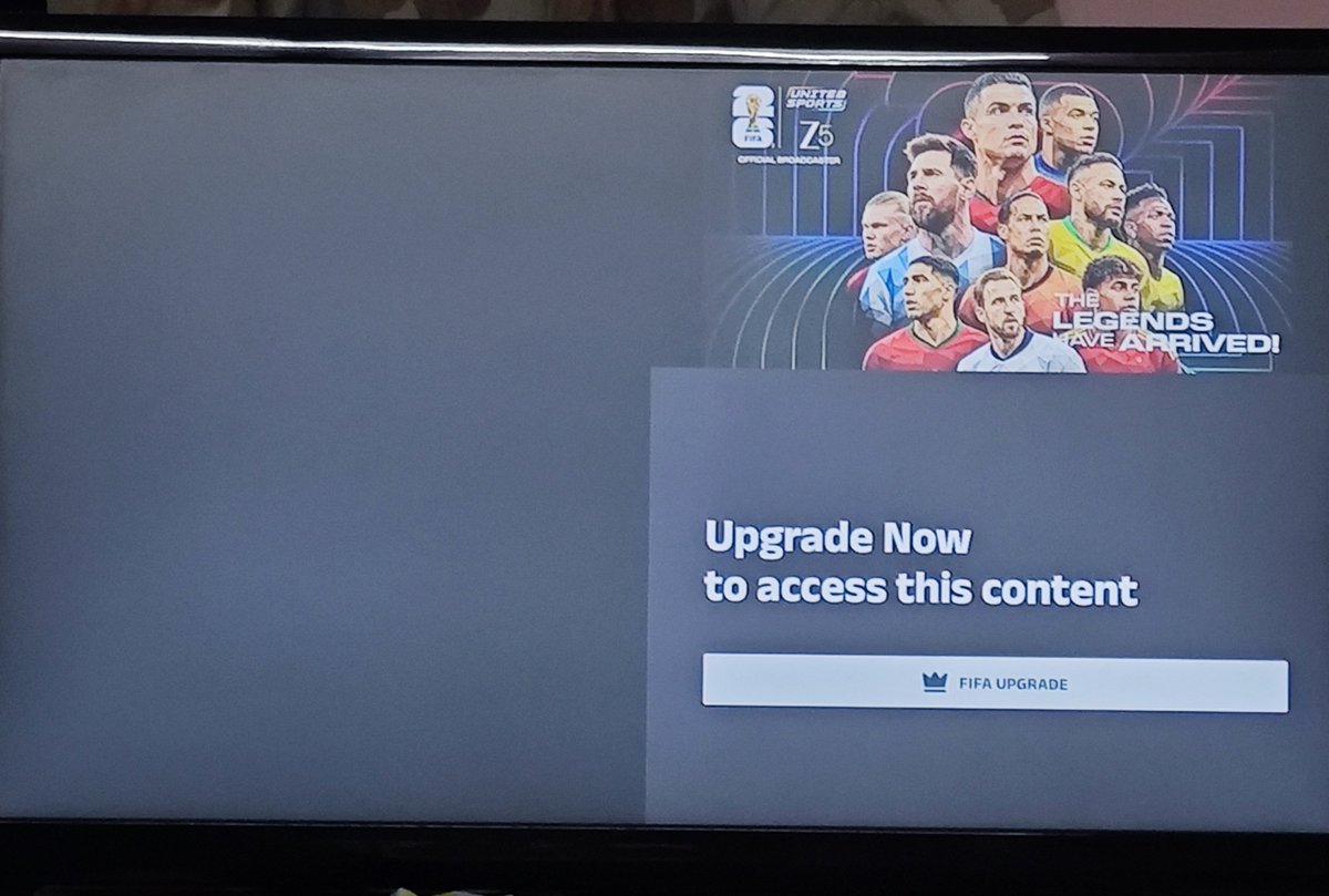 anandmathai's tweet photo. @reliancejio why is that I am unable to watch fifa worldcup in Zee5 app in set top box even though I have Zee5 premium subscription account based on the jio fiber plan I have? @FIFAcom @FIFAWorldCup @jagograhakjago #broadcast #down #india #jio #zee https://t.co/G63qbDmGso