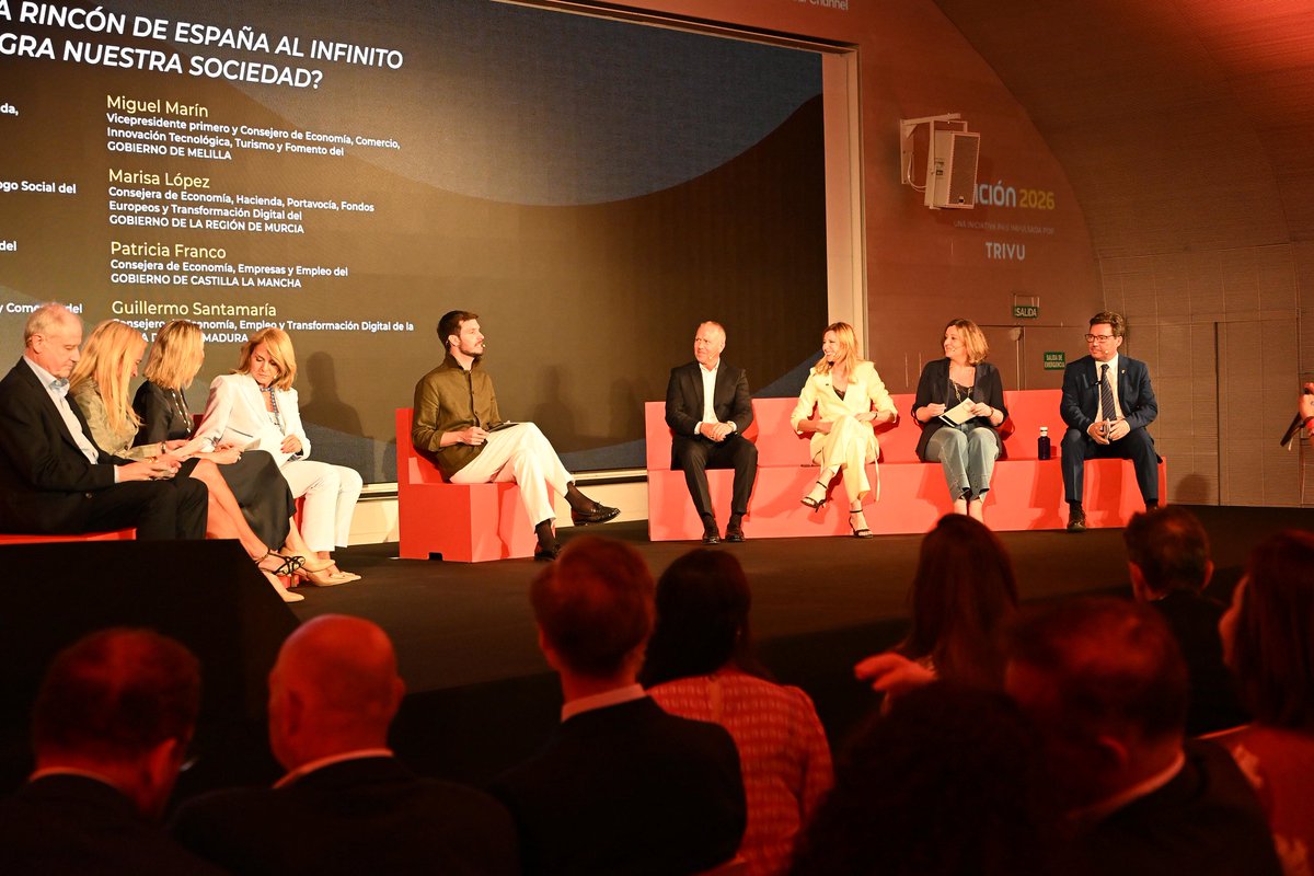 pfrancoCLM's tweet photo. 📶 Confianza, energía y optimismo en #TALEÑTOEspaña, una iniciativa impulsada por @wearetrivu y que sitúa el talento y las personas en el centro del futuro de nuestro país.

Un placer participar y aportar nuestra visión desde CLM.

Gracias Pablo González Ruiz por la invitación🥰. https://t.co/xUesDCYQ1q