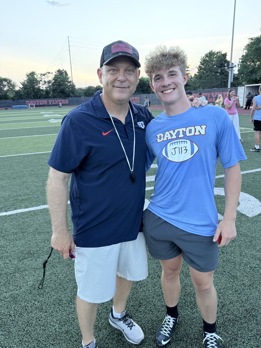 a_puterbaugh9's tweet photo. @DaytonFootball always puts on a great camp with great feedback, lots of reps, and an awesome team environment. Huge thank you to @TDAndrews4 @CoachEwald for your time and coaching. https://t.co/ODIXWG9f5u