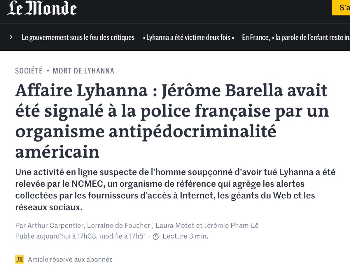 bouliboulibouli's tweet photo. > "Il faut censurer les réseaux sociaux pour protéger les enfants".
> Laissent un pédocriminel signalé par 6 familles + la plus grande association mondiale de protection des enfants sévir jusqu'à ce qu'il assassine une petite fille. https://t.co/qWmvPY7bz8
