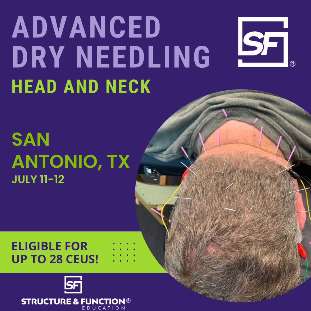 sfdryneedling's tweet photo. Some of the most challenging cases in practice happen above the shoulders.

Migraines. TMJ dysfunction. Headaches. Occipital neuralgia. Thoracic outlet syndrome and more!
SFDN2
https://t.co/x91vUAIfag

#structureandfunction #sportstherapy #sportsmedicine #ot #pt #atc #dc https://t.co/48GG4fnggd