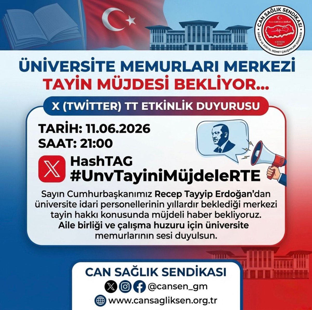 tcbaskenti06's tweet photo. @adematacan25 @RTErdogan Üniversite Memurları Merkezi Tayin Hakkını İstiyorlar. Artık Sesimizi Duyun!!! https://t.co/Etxf7SEGf1