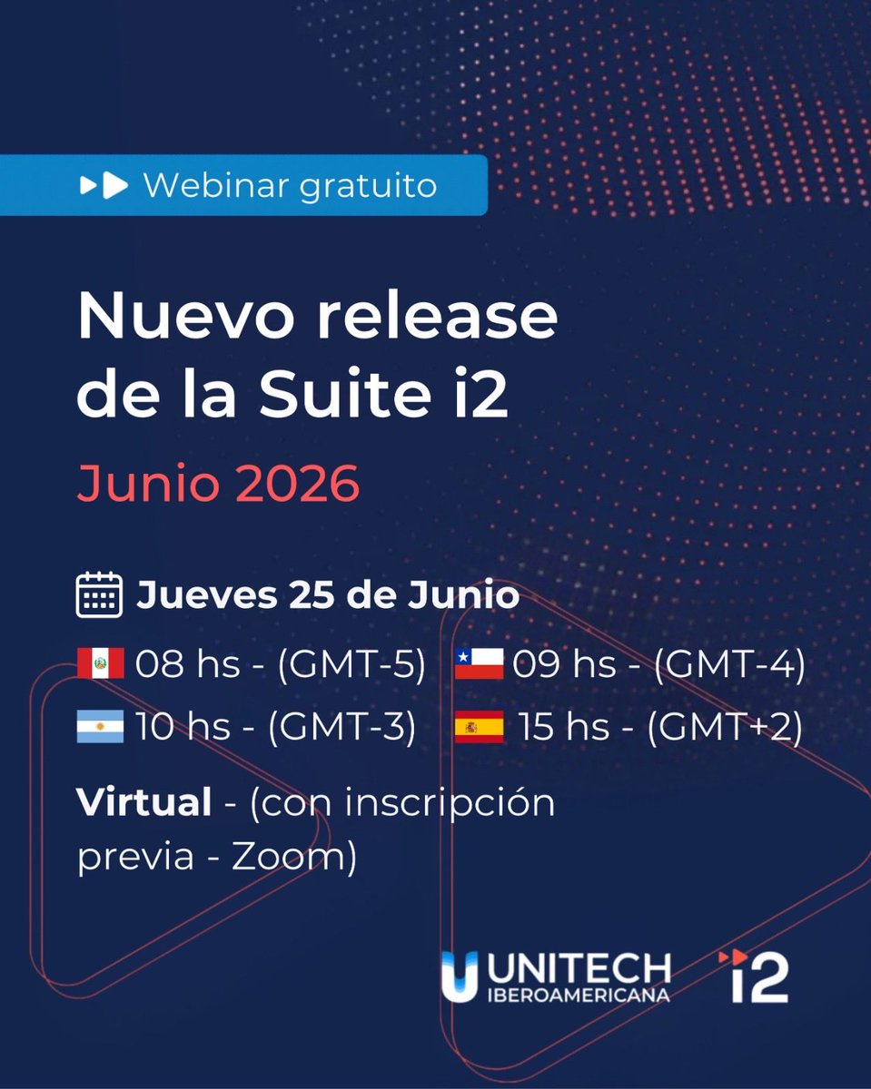 UnitechIbero's tweet photo. ¡Gran oportunidad para mejorar las capacidades de análisis de tu equipo! Inscribite a nuestro webinar gratuito para conocer las últimas novedades de i2 Group 🔍

📅 25/06 – 10 hs (GMT-3) / 15 hs (GMT+2) 💻 Virtual vía Zoom 

🔗 Inscribite acá: https://t.co/crk5AD4W5H https://t.co/aKexi1ccqa