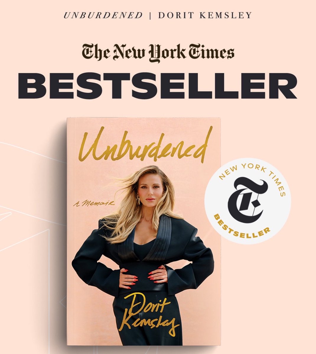 TheRHPolls's tweet photo. Congratulations to Dorit Kemsley’s ‘Unburdened: A Memoir’ on becoming a New York Times bestseller! https://t.co/XnH45EmjMm