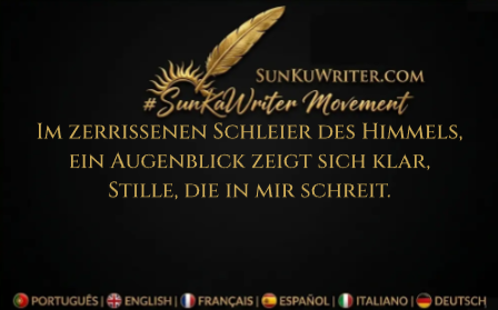 SunKuWriter's tweet photo. Im zerrissenen Schleier des Himmels,  
ein Augenblick zeigt sich klar,  
Stille, die in mir schreit.  

#SunKuWriter 
Movimento Movement Mouvement Movimiento Movimento Bewegung
https://t.co/S30uTII8Pq https://t.co/qsiXhsW3iH
