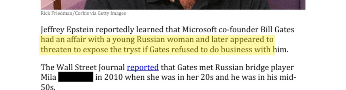 epsteinsearchin's tweet photo. @davidfrum In the Epstein files: Epstein learned Bill Gates had an affair with a young Russian woman. He later appeared to threaten to expose it if Gates refused to do business with him.

Epstein paid for the same woman to attend coding school. https://t.co/XyKPq1nRle
