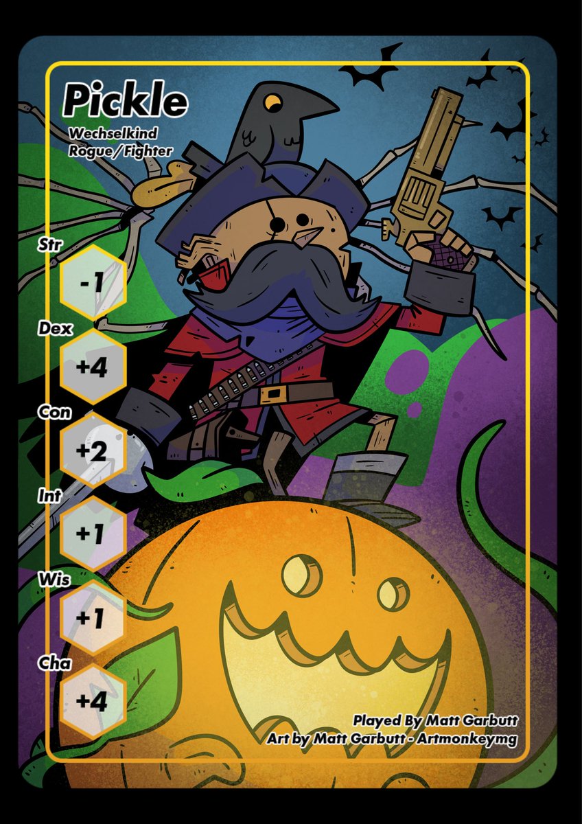 Artmonkeymg2's tweet photo. Got a DnD character? Want to see them in glorious trading card form? Then grab a trading card commission! 😜

#dnd #ttrpg #tradingcards #commissionsopen https://t.co/K5CQDdfDkI